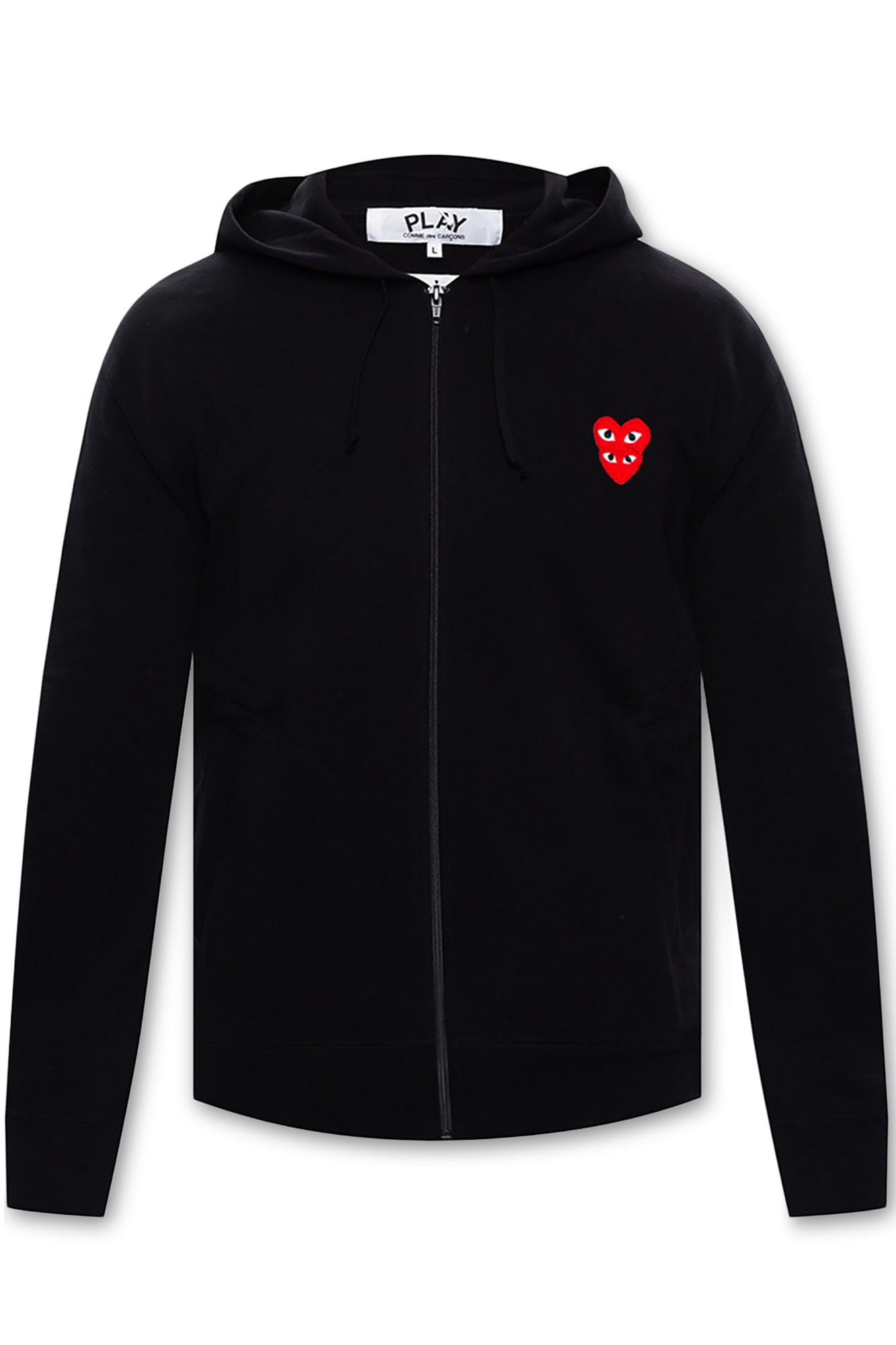 Black comme des garcons cheap hoodie